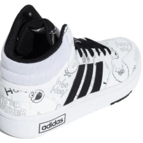 adidas Shoes - RARE Adidas Hoops 3.0 Mid W Neo Sesame Street  Big Kid Womens 6.5 White .